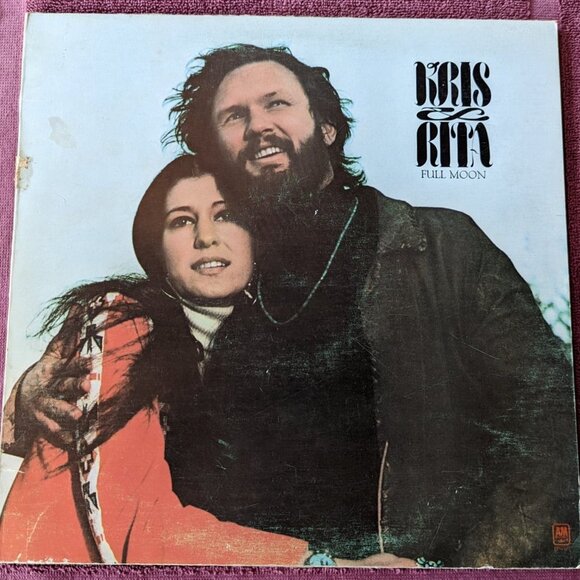 FURTHER REDUCED Vintage Vinyl LP –Kris Kristofferson & Rita Coolidge- Full Moon - Picture 1 of 8